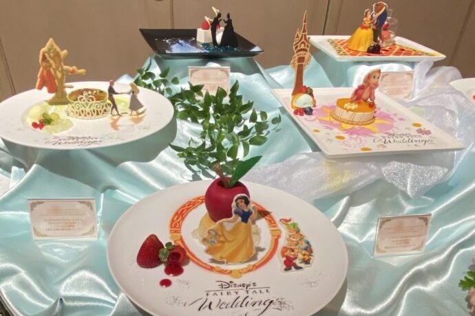 画像：ディズニーキャラクターをイメージした婚礼料理の例