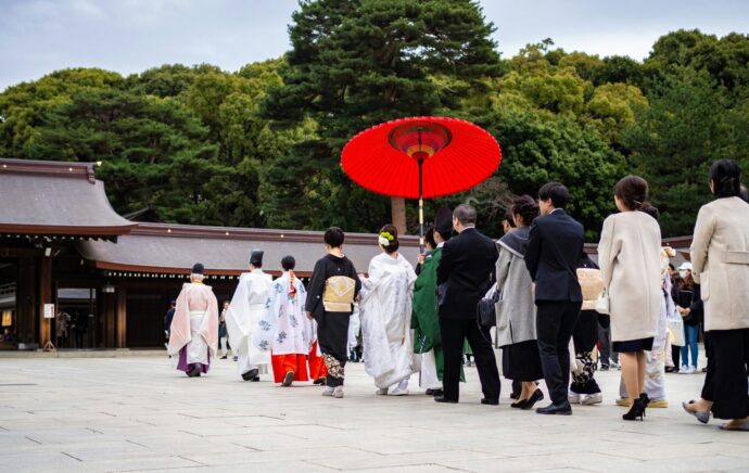 画像：参進の儀の様子