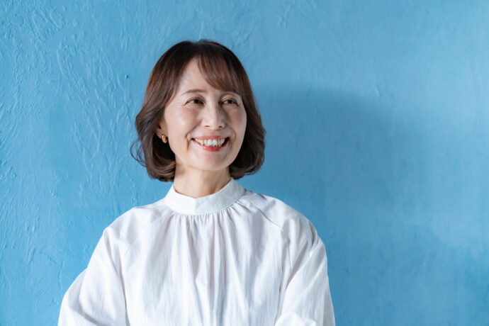 画像：ショートボブの女性