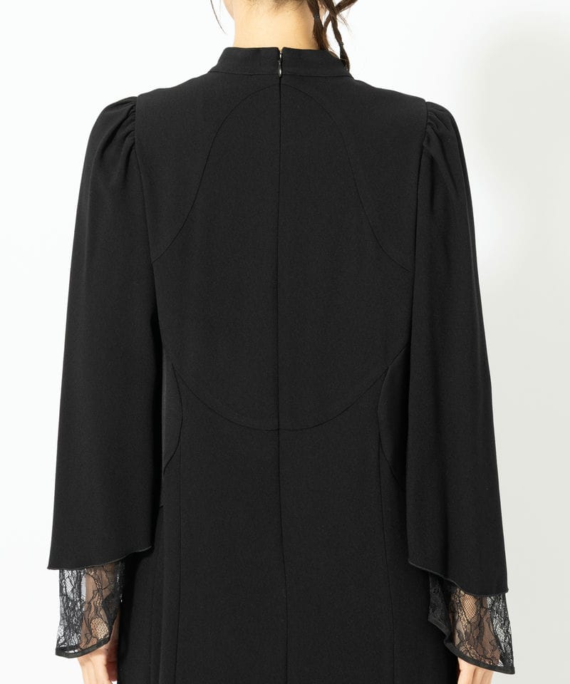 画像:ブラックのお呼ばれドレス見本バック