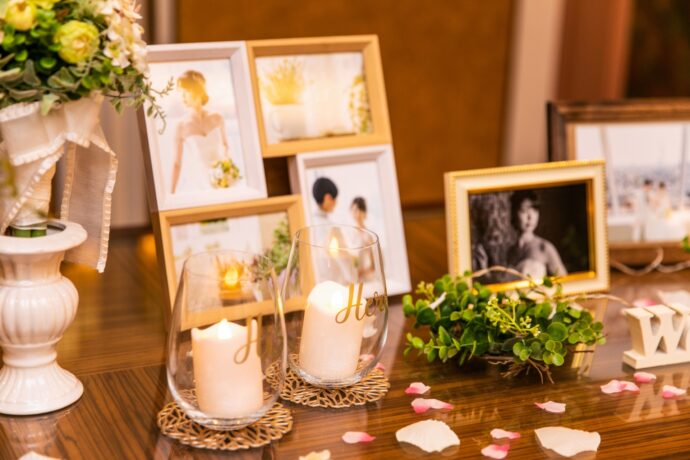 画像：結婚式のウェルカムスペース