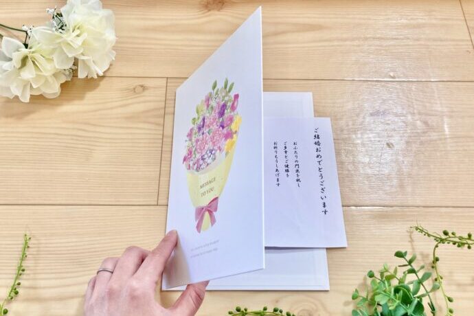 画像：結婚式の祝電