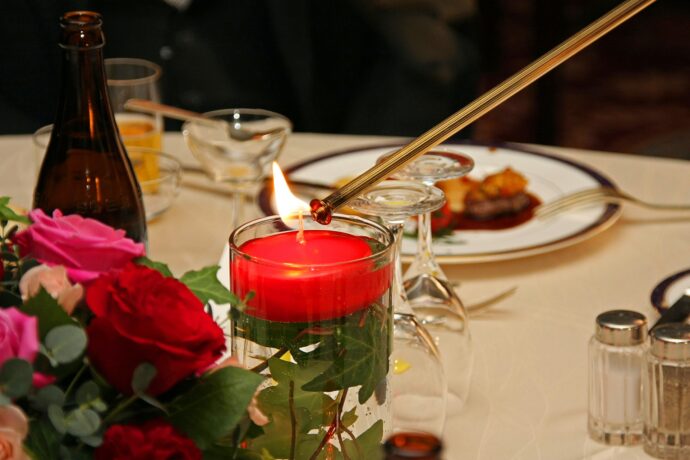 画像:キャンドルサービスの様子