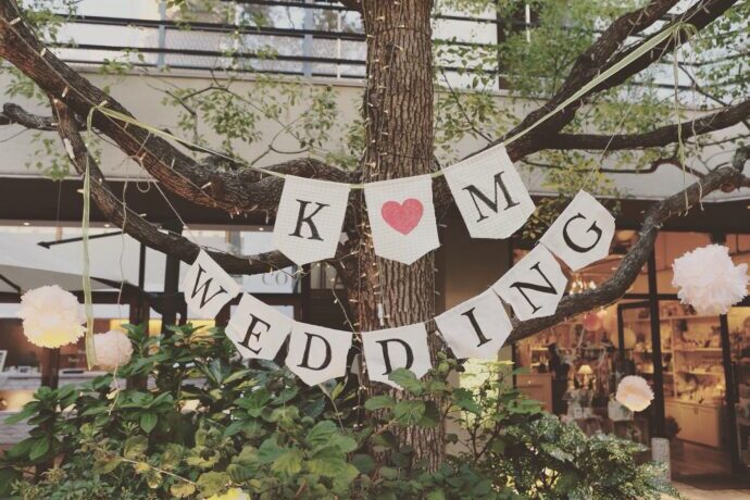 画像:ウェルカムスペースのガーランド