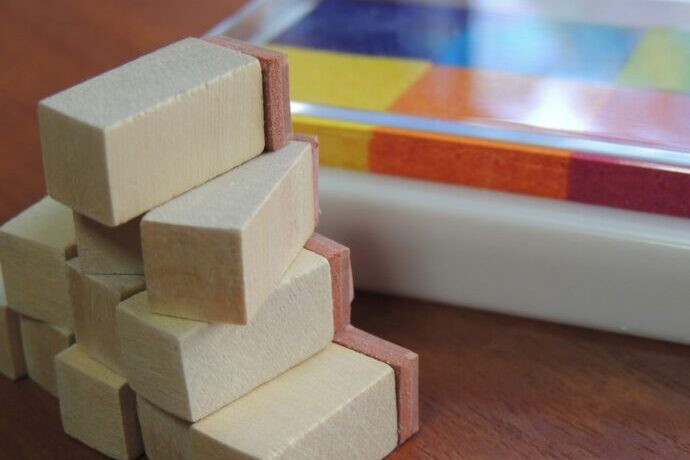 画像：スタンプとインク台