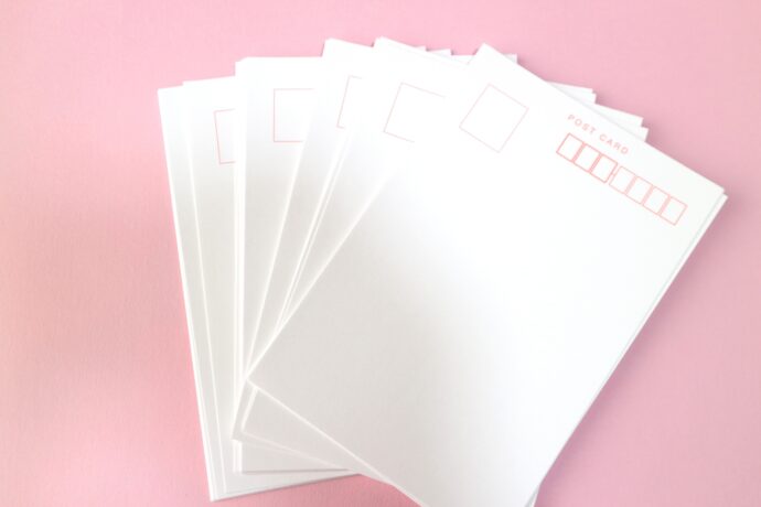 画像：無地のはがき