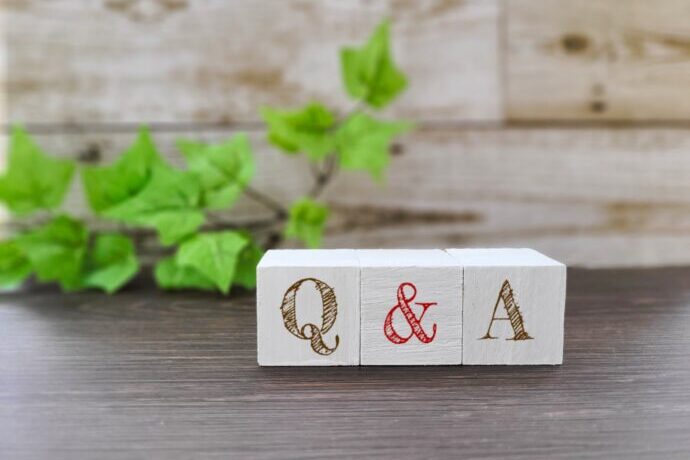 画像：Q&Aの木ブロック