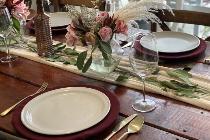 画像:セッティングされたテーブル